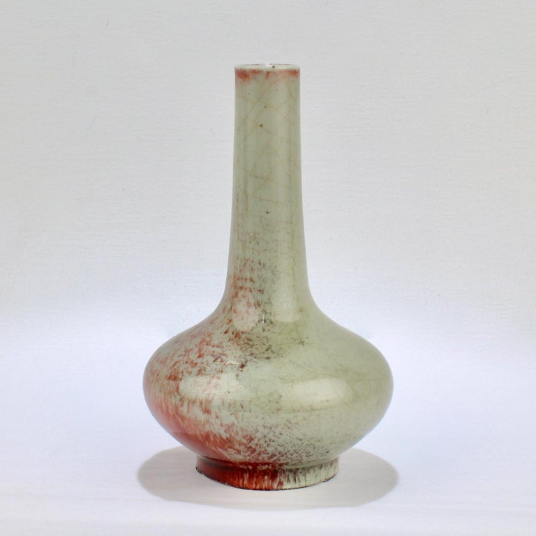 Glazed Chinese Porcelain Coppered Glaze Vase