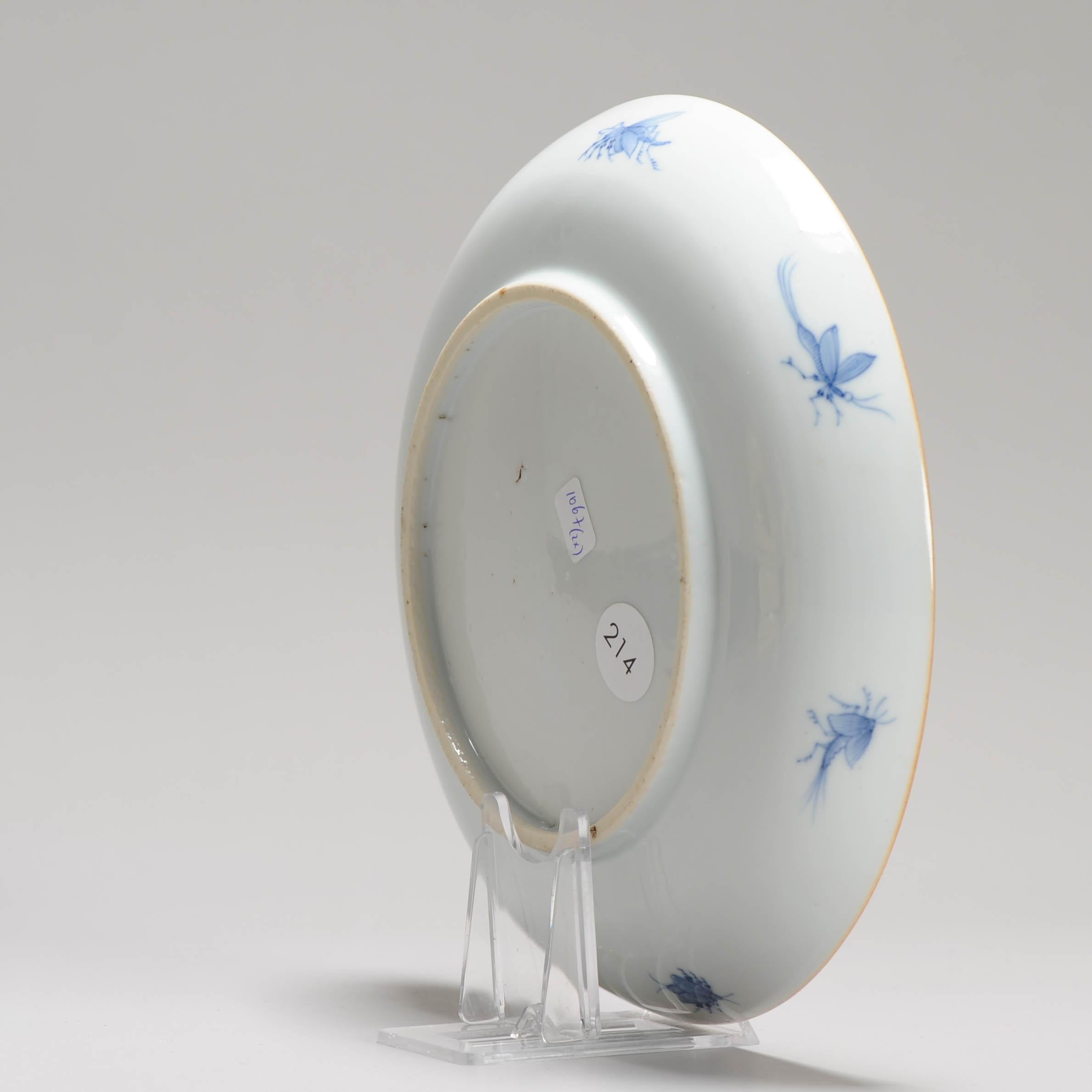 Plat à soucoupe en porcelaine d'exportation chinoise d'après le motif 