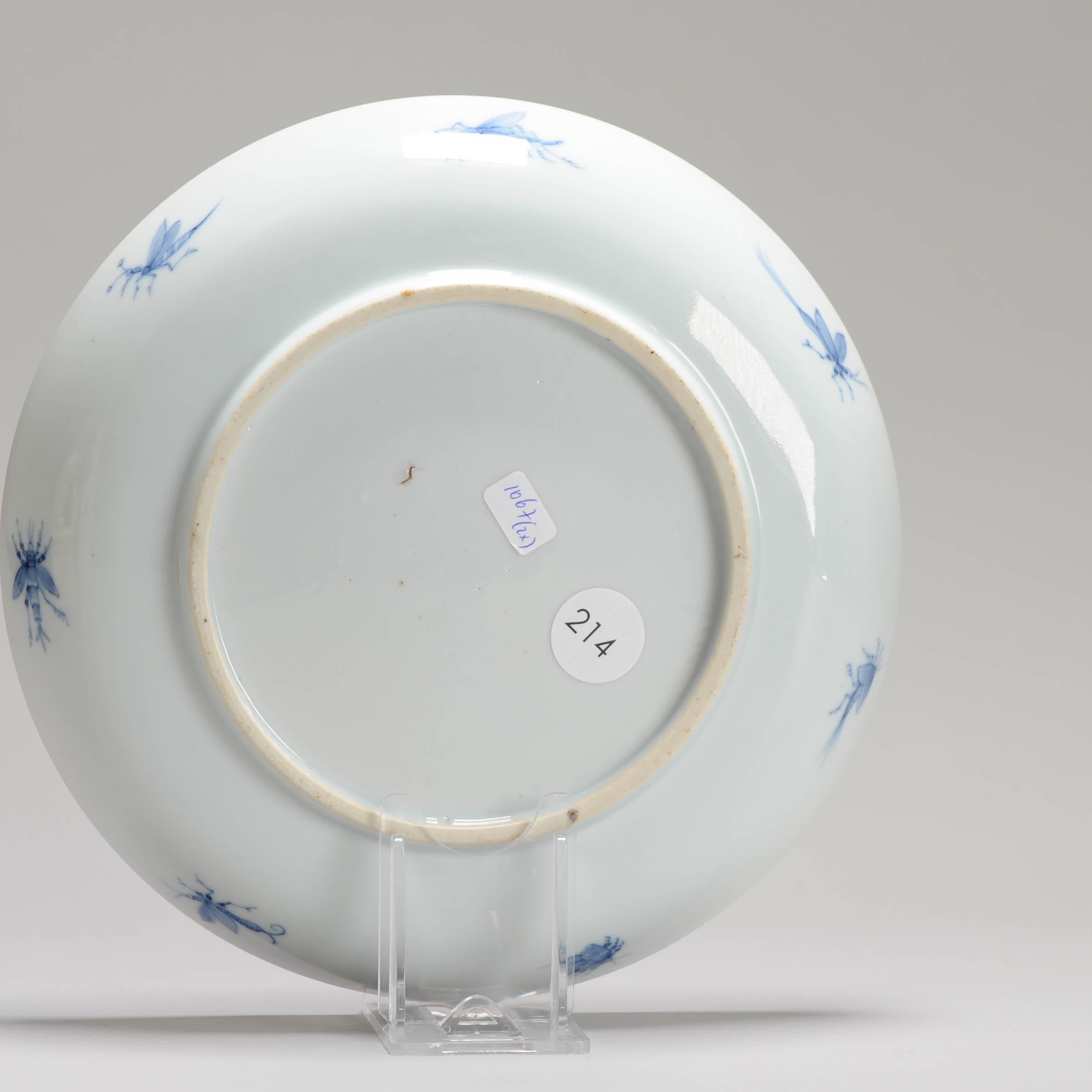 Qing Plat en porcelaine chinoise Cornelis Pronk 'Dame Au Parasol', vers 1740 en vente