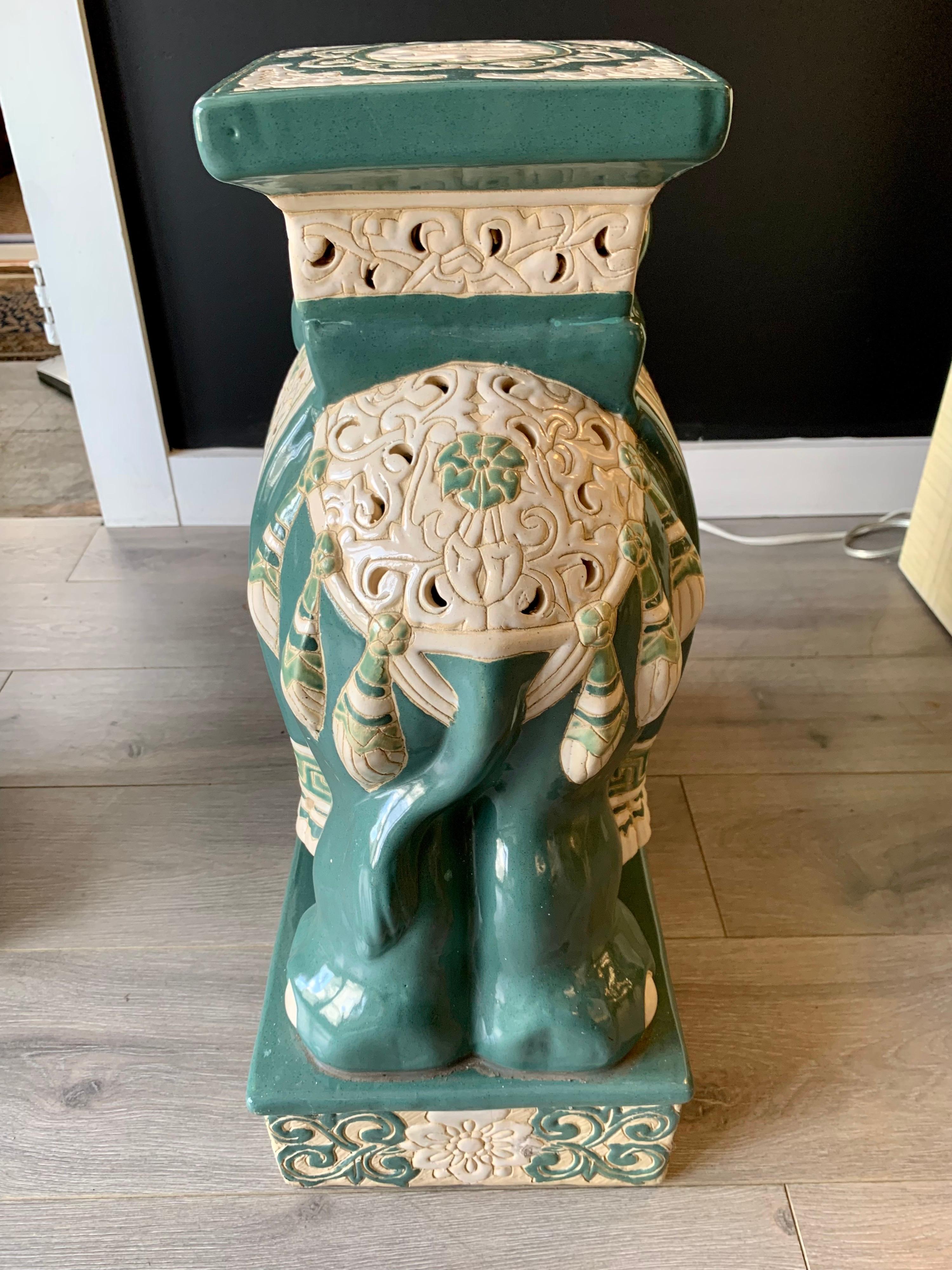 Elegant and coveted Chinese porcelain garden stool/seat. What sets this one apart from the competition is the color scheme - note the greens! Now more than ever, home is where the heart is.