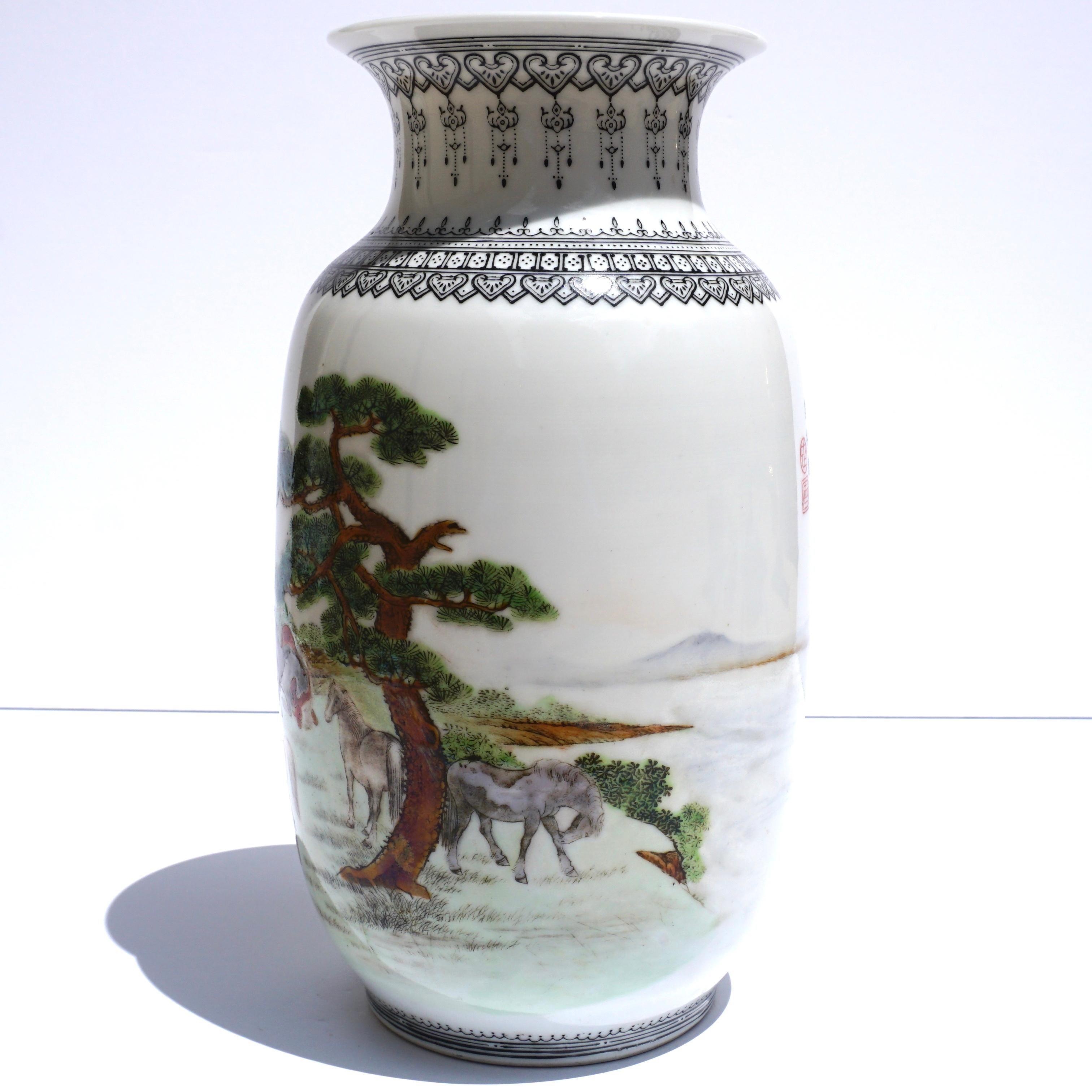 Chinese Export Chinese Porcelain Enameled Familie Verte Vase