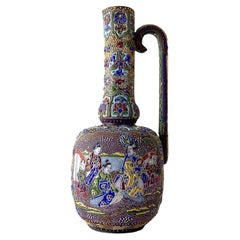 Vintage Chinese Porcelain Enameled Pitcher