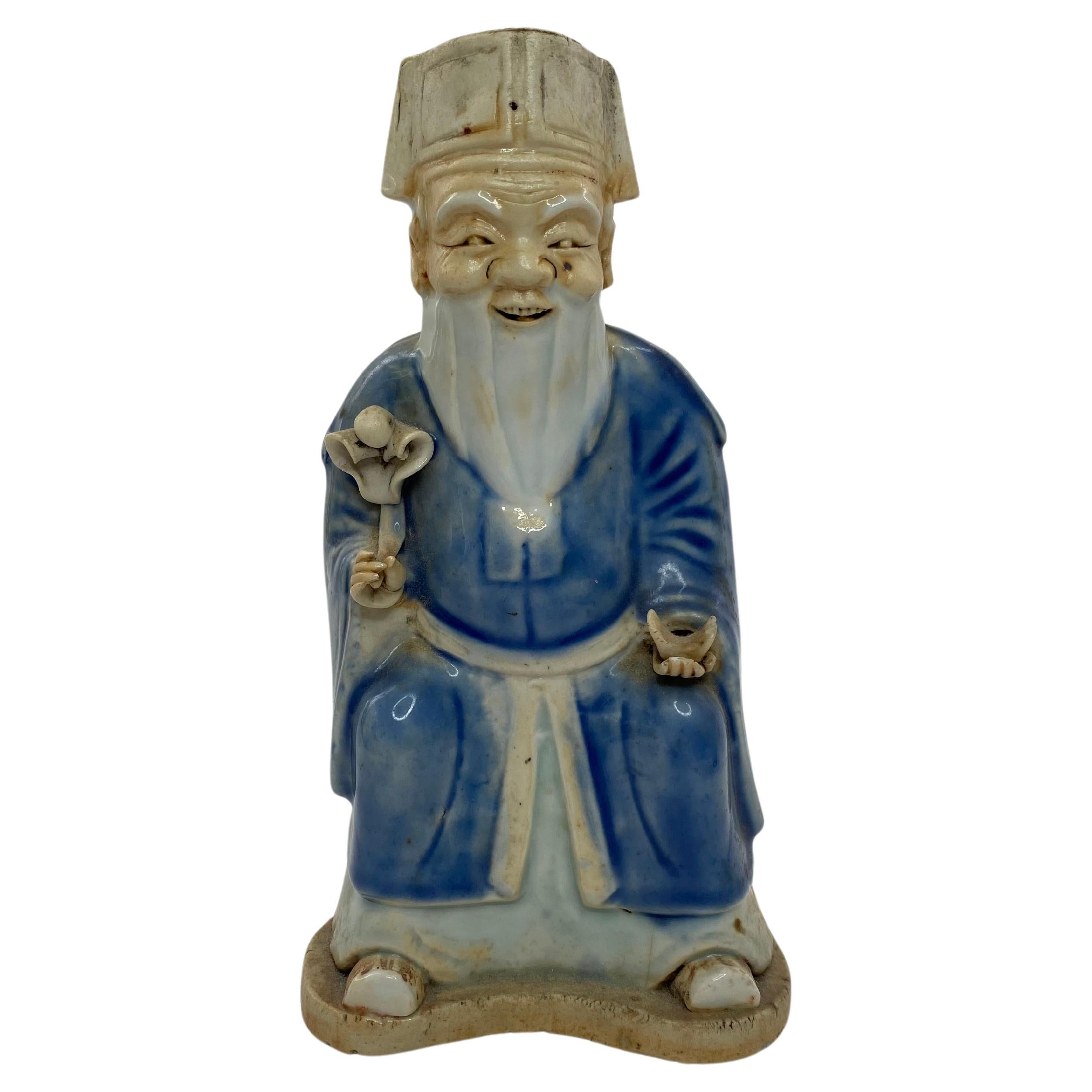 Chinese porcelain figure, Cai Shen, Jiaqing Period.