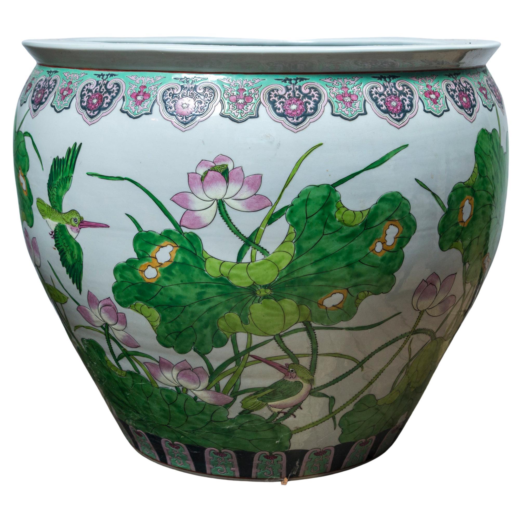 Porcelaine chinoise « Fish Bowl » ( bol à fruits) en vente