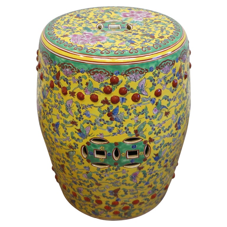 Chinese Porcelain Garden Stool at 1stDibs