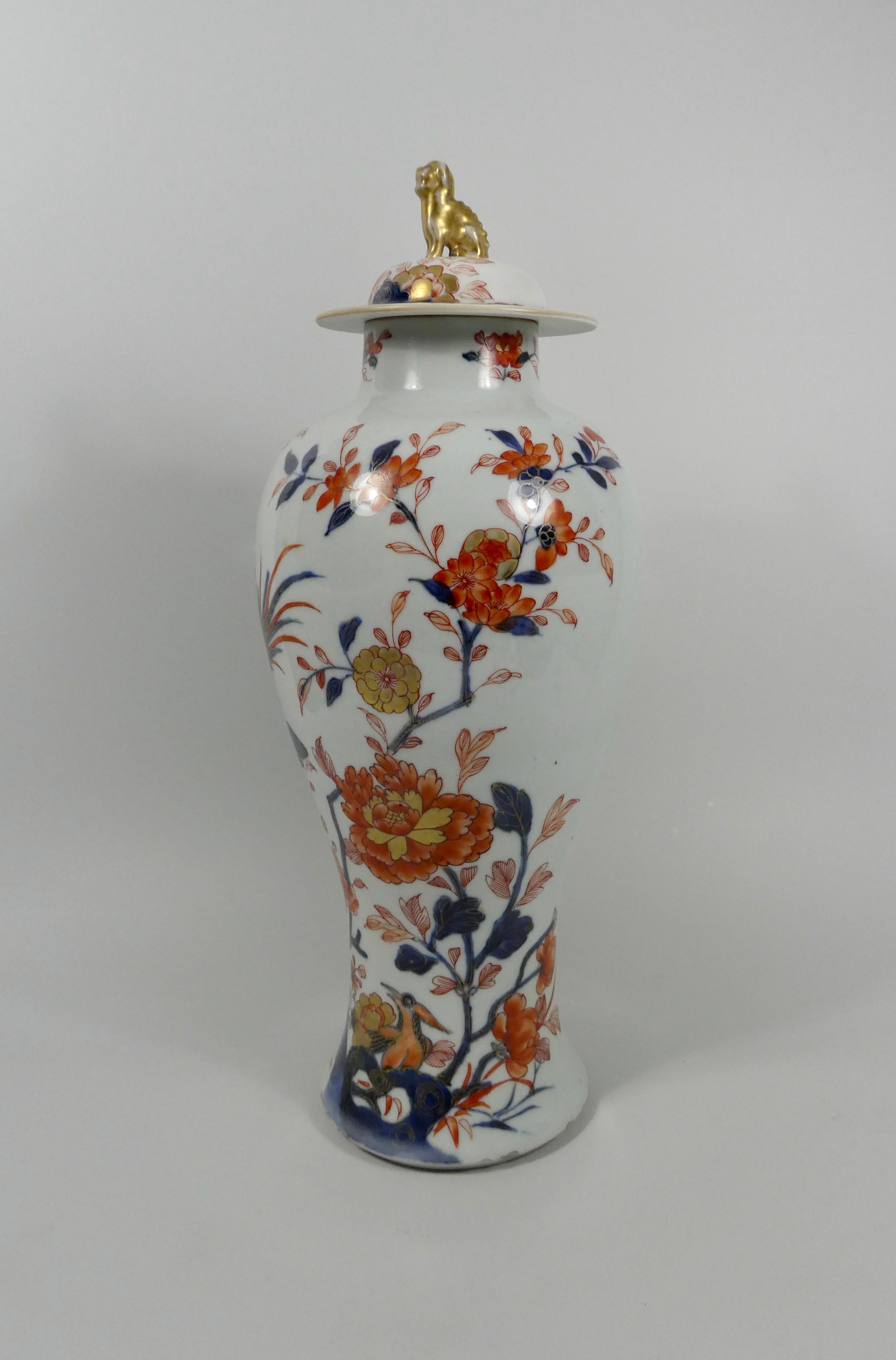Chinese Porcelain Garniture of ‘Imari’ Vases, circa 1720, Kangxi Period 2