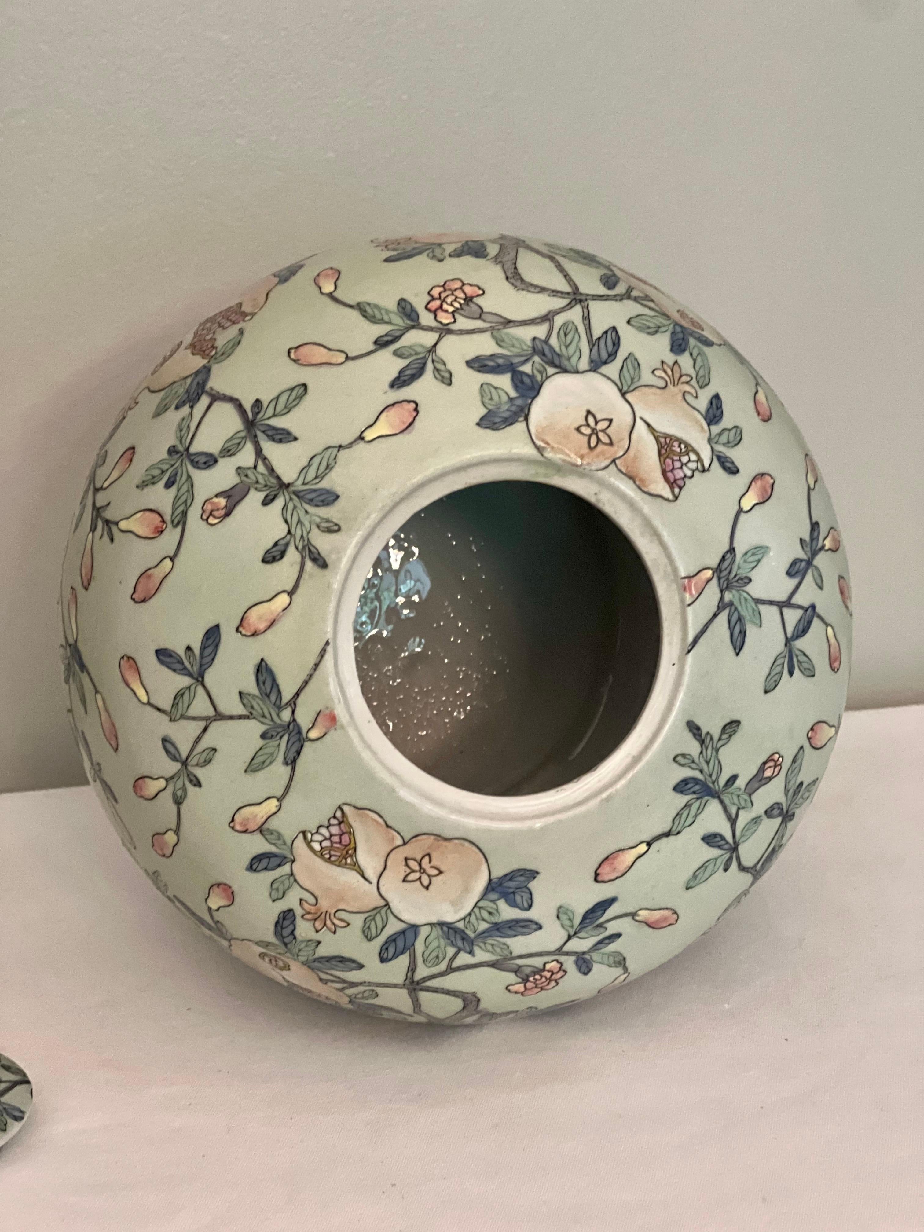 Chinese Porcelain Ginger Jars with Celadon Green Style Glaze, Early 20th Century 5