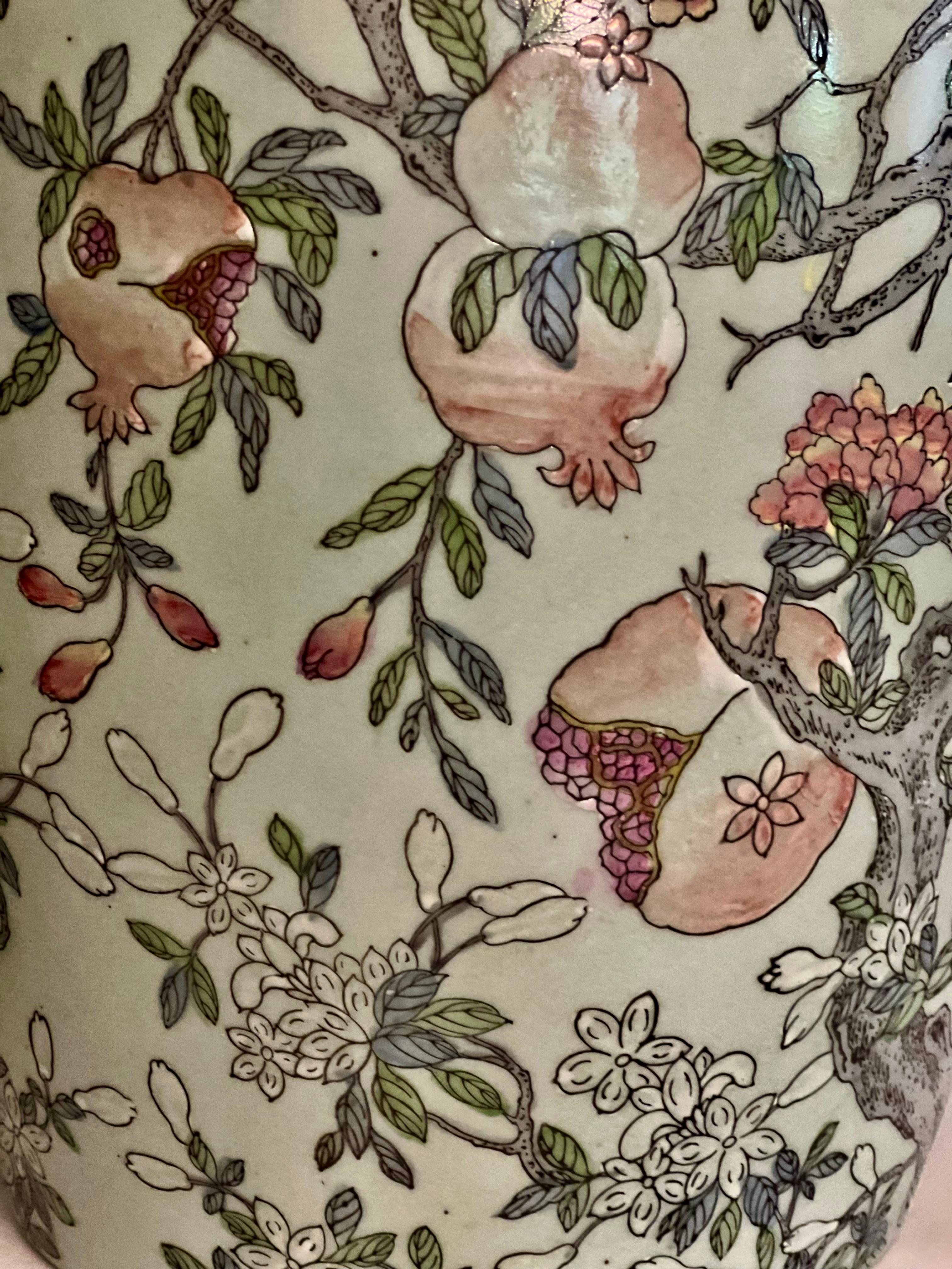 Chinese Porcelain Ginger Jars with Celadon Green Style Glaze, Early 20th Century 8