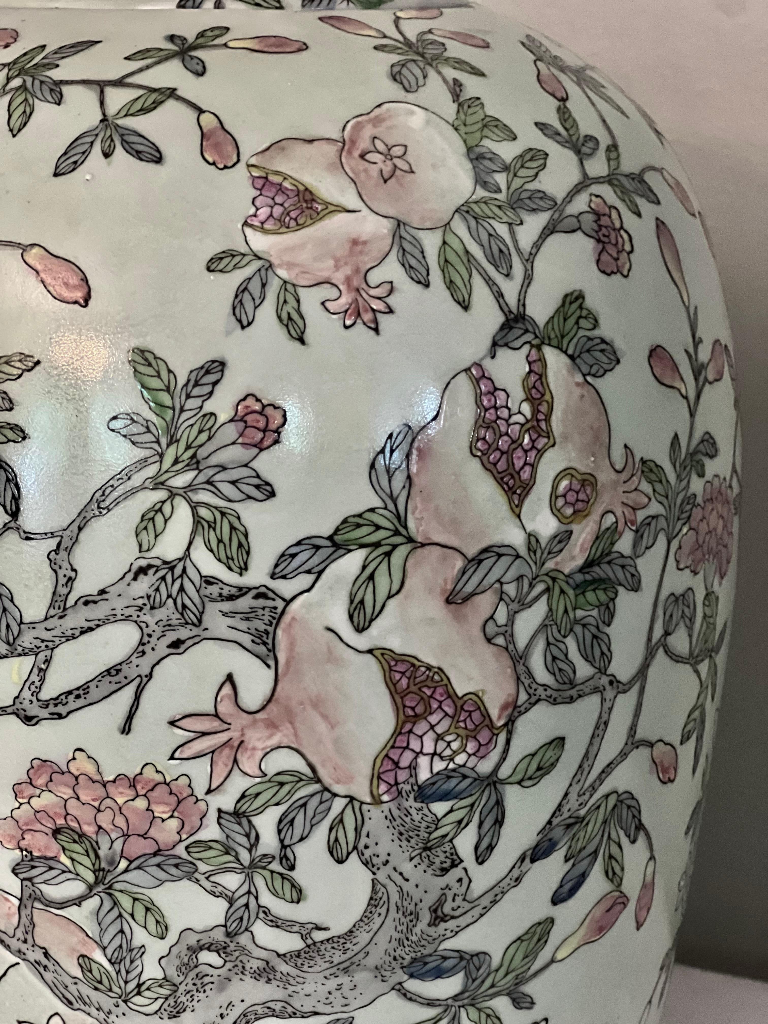 Chinese Porcelain Ginger Jars with Celadon Green Style Glaze, Early 20th Century 10