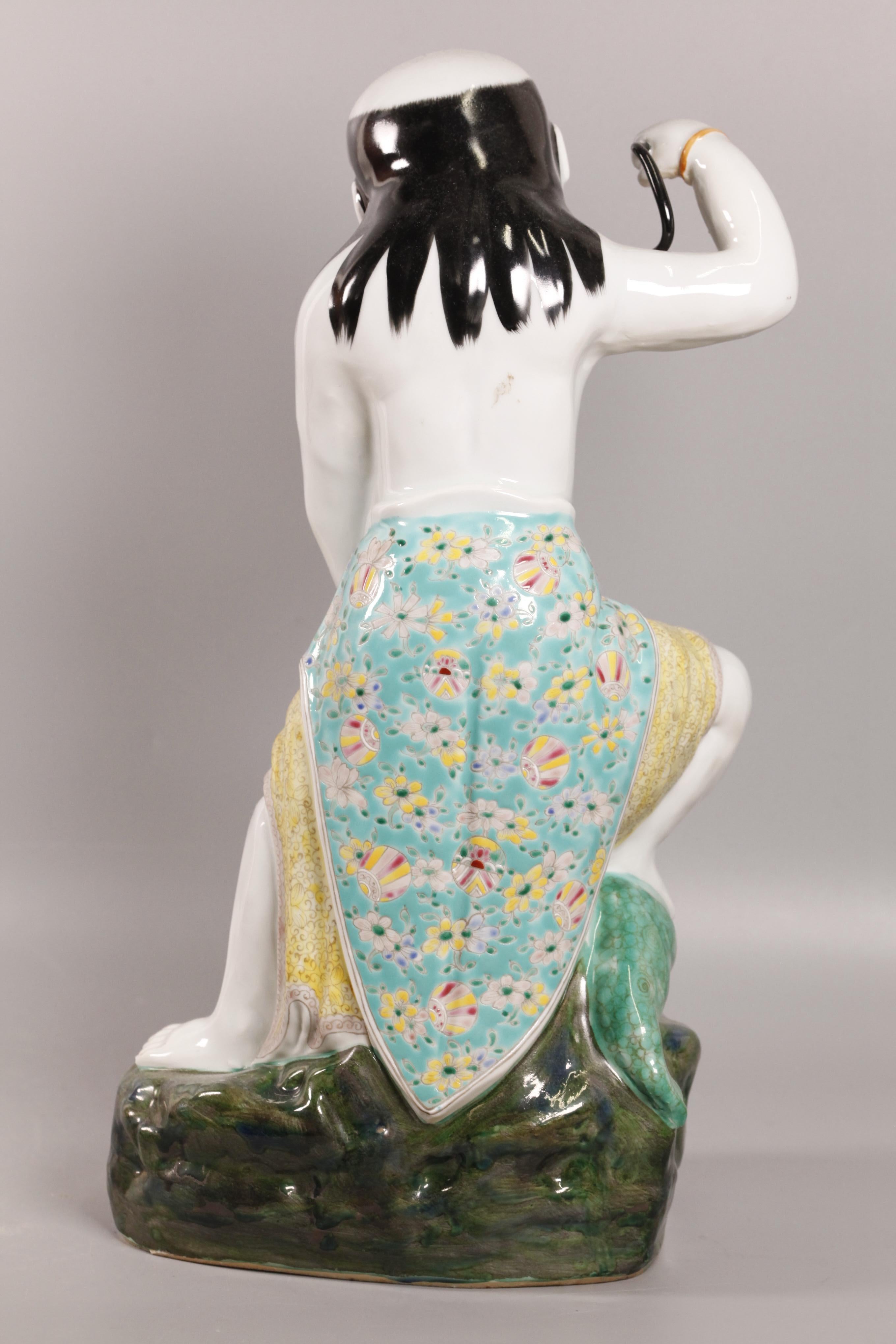 Chinese porcelain Liu Hai, Republican period In Good Condition For Sale In New York, NY