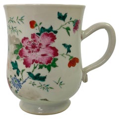 Chinese Porcelain Mug, Famille Rose Decoration, c. 1760, Qianlong Period