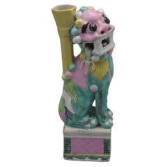 Chinese porcelain pastel Foo Dog