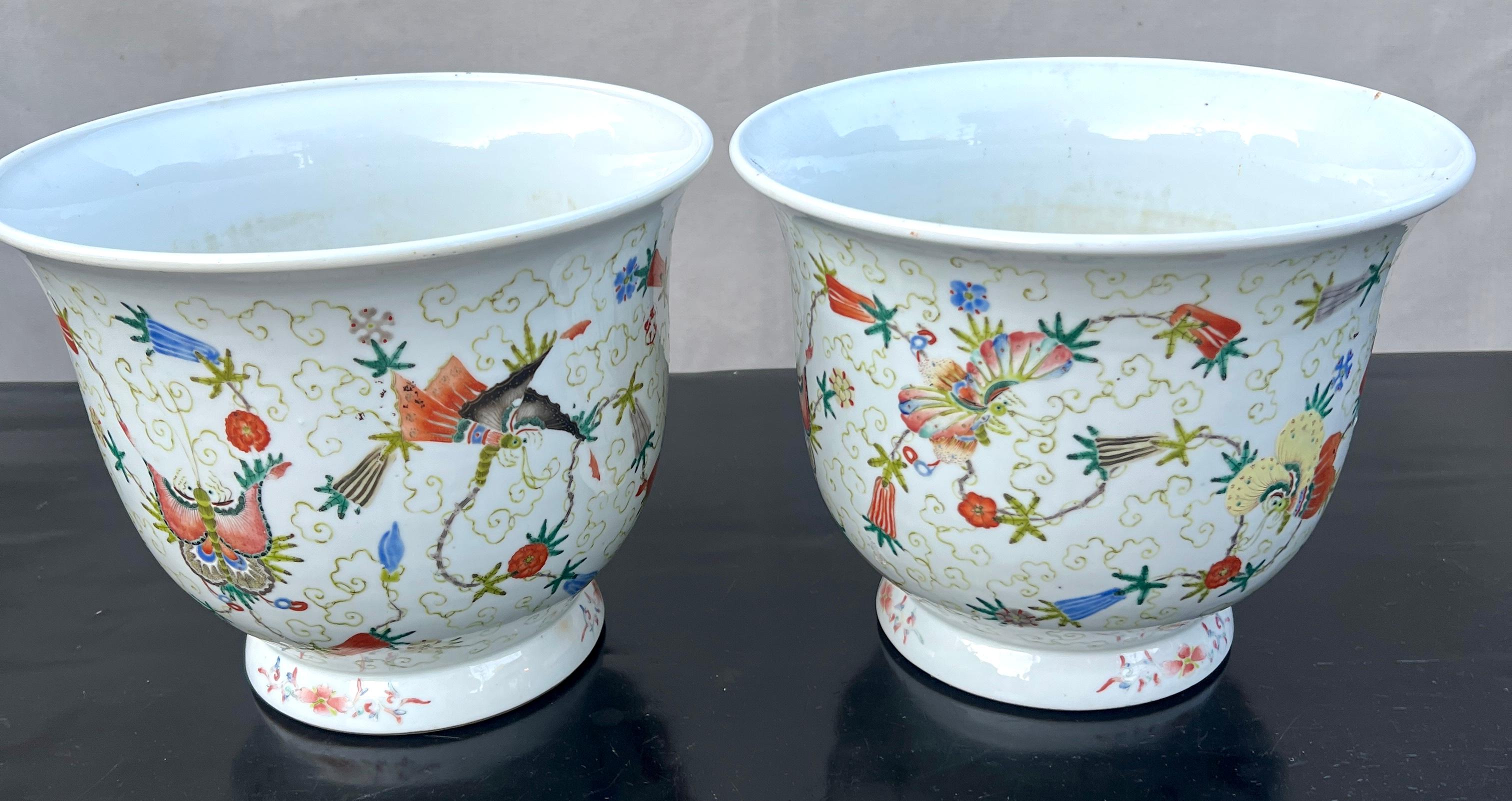 Chinois Jardinière en porcelaine chinoise Cache Pot Jardiniere en vente