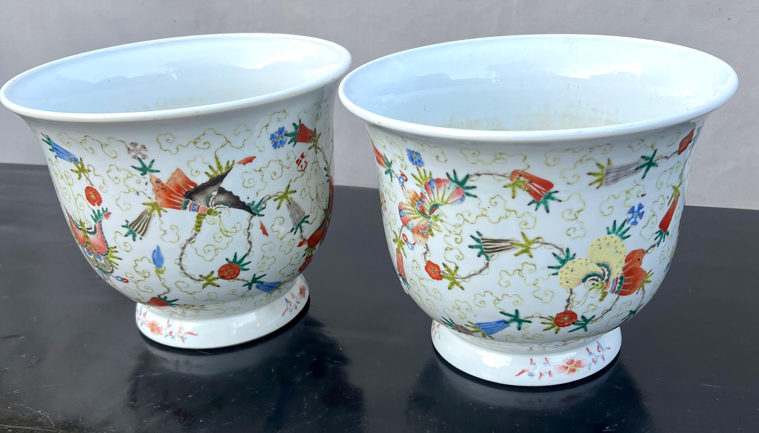 Jardinière en porcelaine chinoise Cache Pot Jardiniere Bon état - En vente à Los Angeles, CA