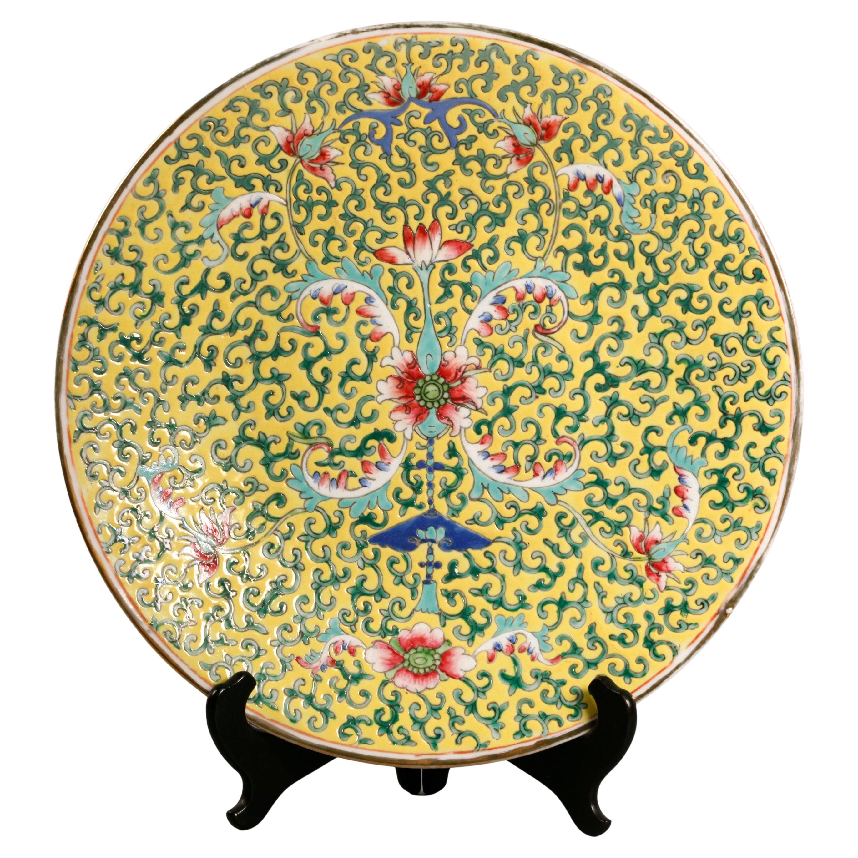 Chinese porcelain plate, 19th c.