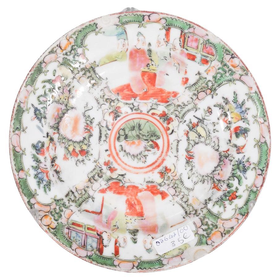 Chinese Porcelain Plate Canton “Mandarin” Decoration