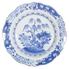 Chinese Porcelain Plate for Export, Decoration in Blue