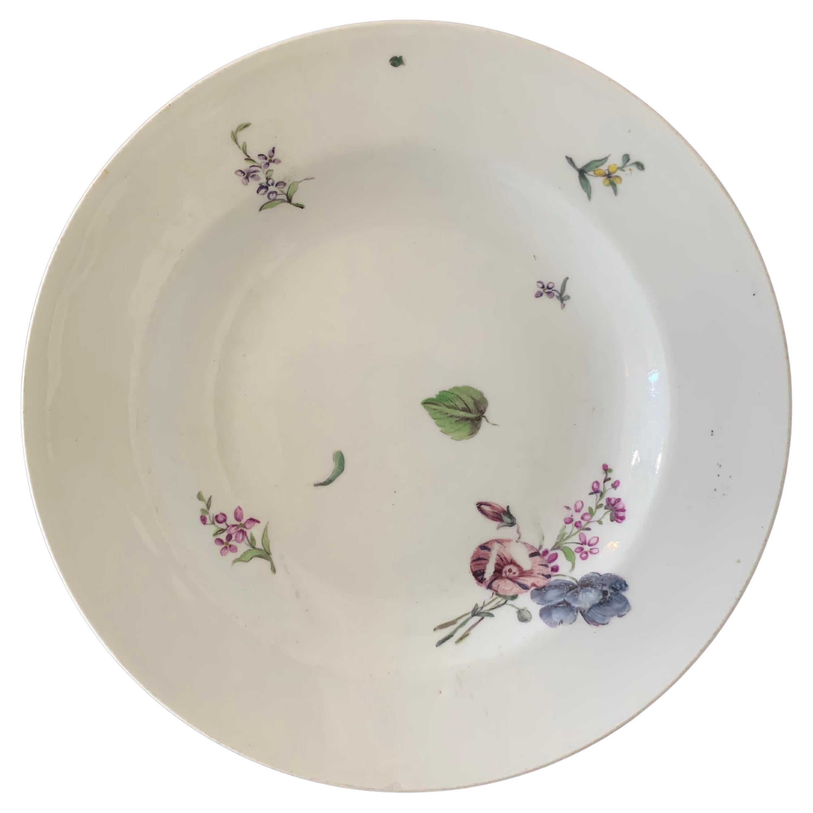 Chinese Porcelain Plate From India Company 18th Century For Sale