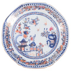 Antique Chinese Porcelain Plate, Imari