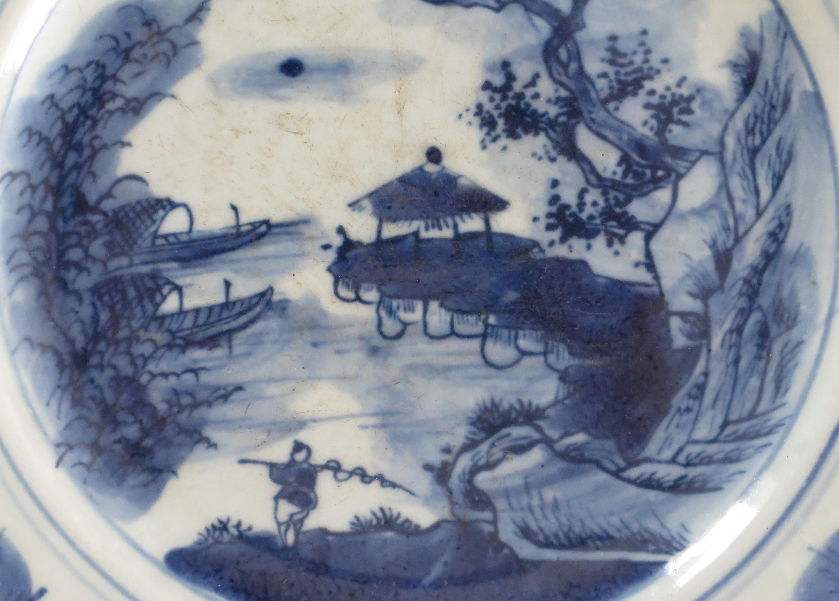blue painted china
