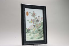 Chinese Porcelain PROC Birds and Flowers Plaques in Fencai, 20th Century