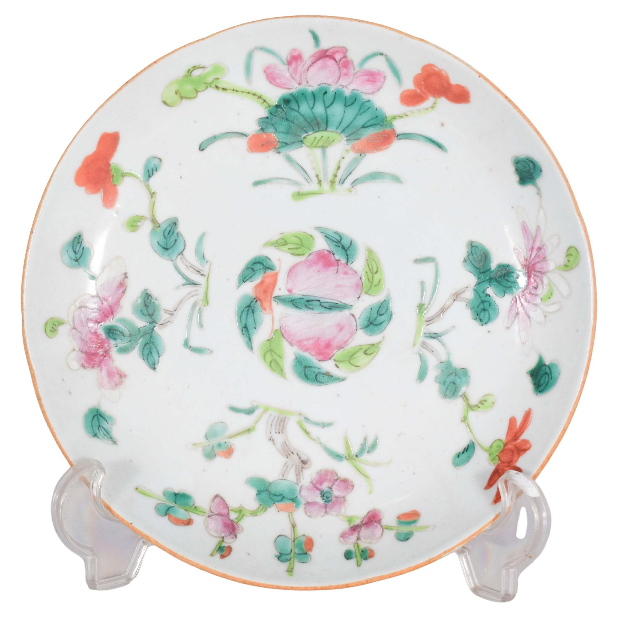 Chinese Porcelain Saucer for Export, Qing Dynasty