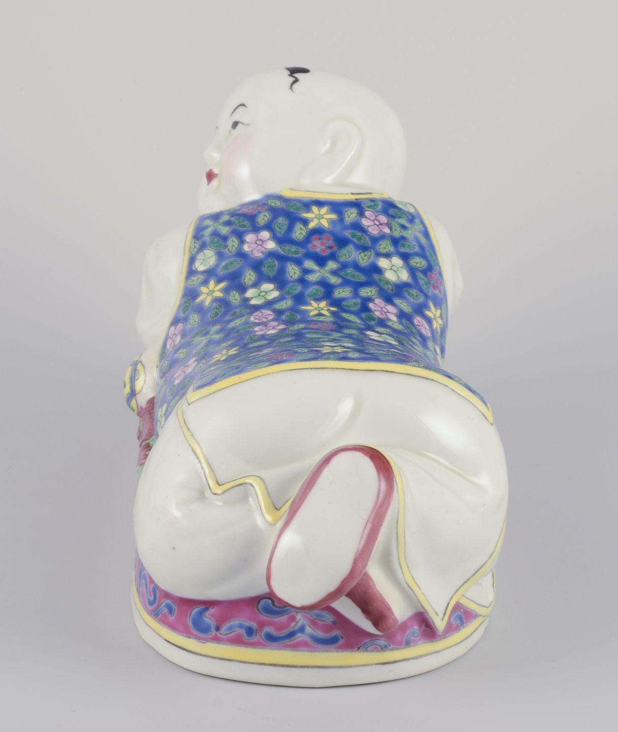 Porcelaine Coussin de sculpture chinoise en porcelaine  20ème siècle en vente