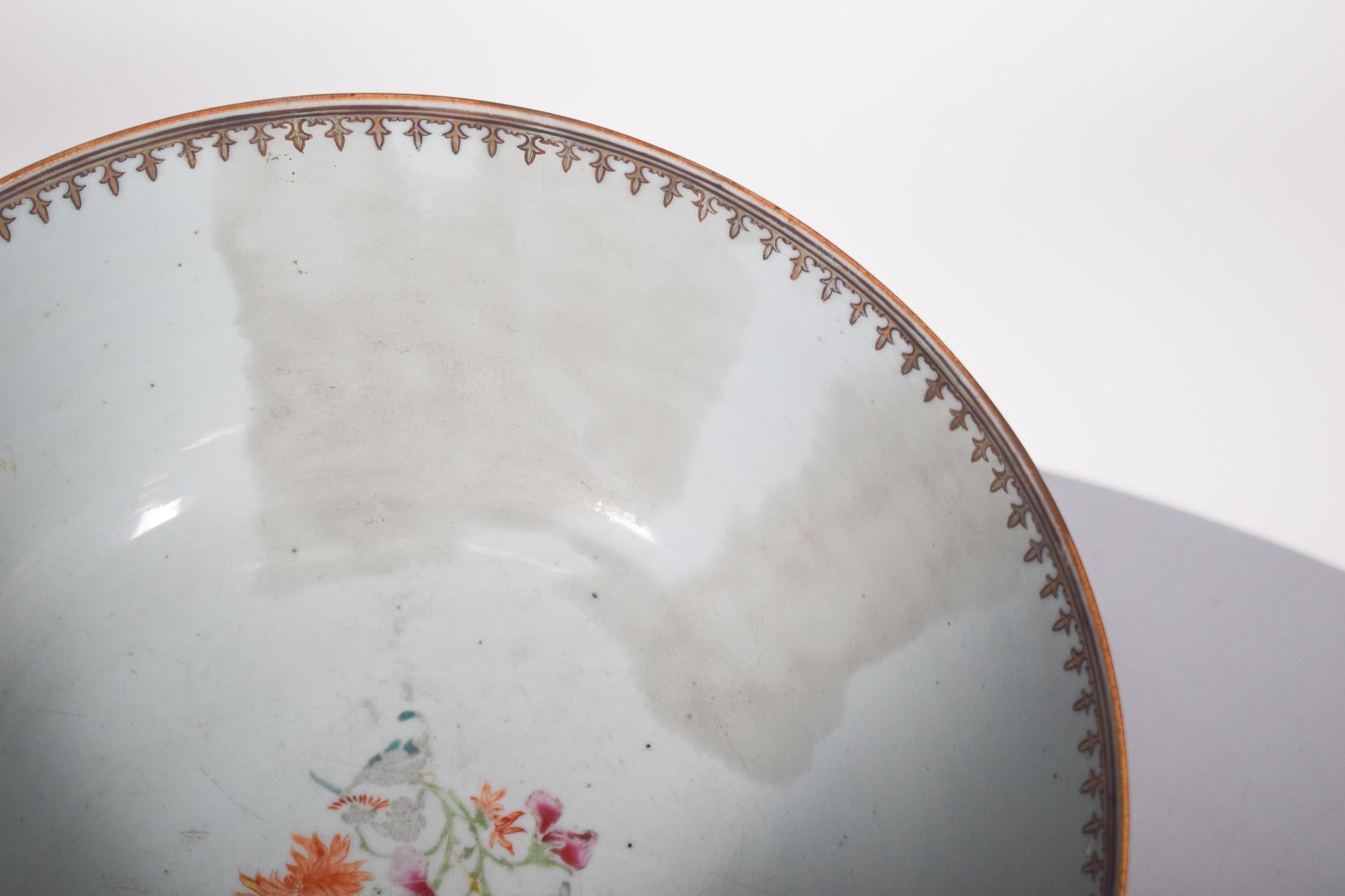 Cuenco de Porcelana China para Exportación, Dinastía Qing Chino en venta