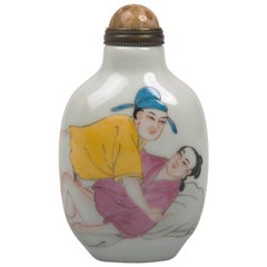 Bouteille à priser en porcelaine chinoise