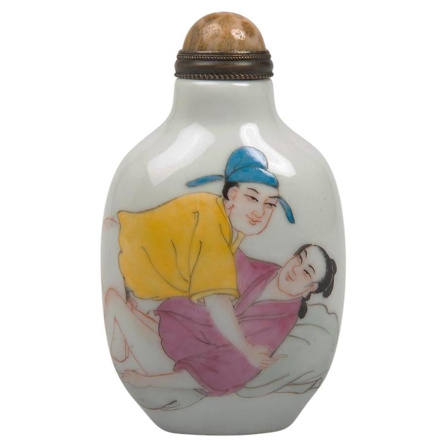 Bouteille à priser en porcelaine chinoise en vente