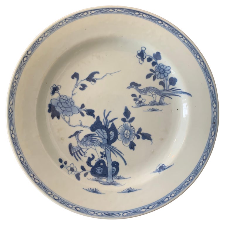5 Paires De Baguettes En Porcelaine Bleue Et Blanche