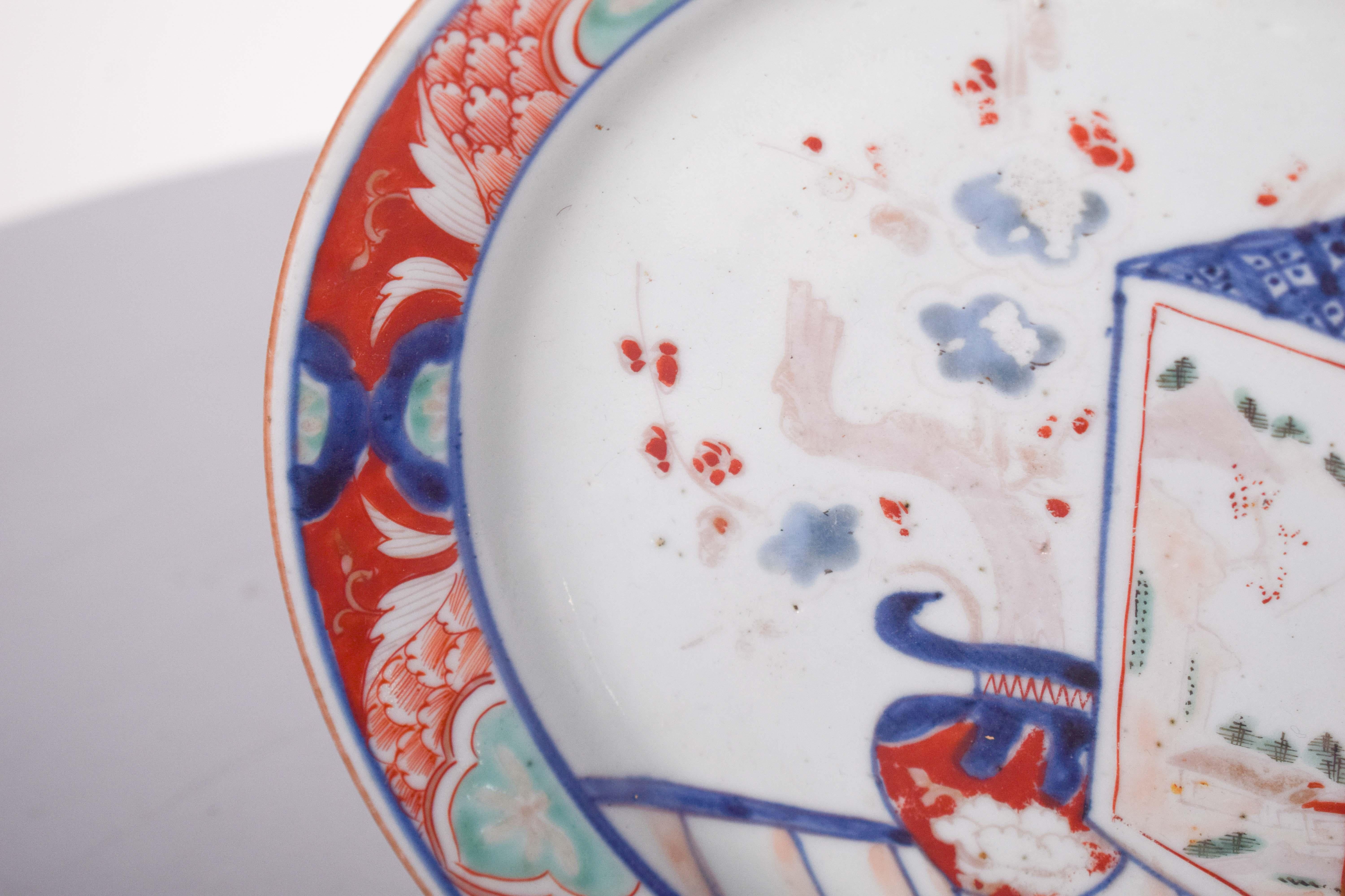 Chinese Porcelain Soup Plate for Export In Good Condition For Sale In Lisboa, Lisboa