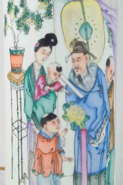 Chinese porcelain table lamp. Late Qing / Republic period, ca. 1900–1930.