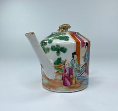 Chinese Porcelain Teapot, Cantonese, c. 1850