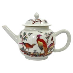 Chinese Porcelain Teapot, James Giles, London Decoration, C. 1765