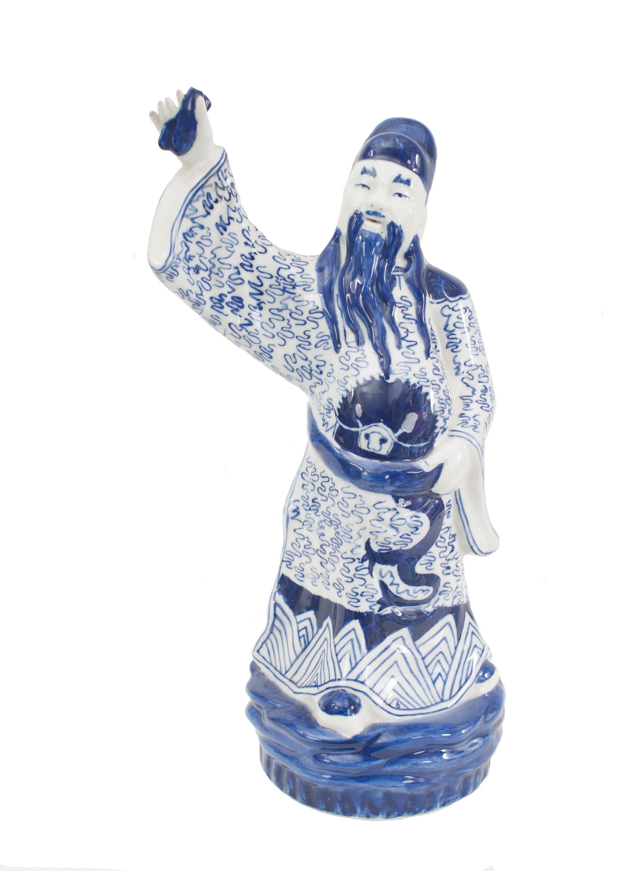 Figures traditionnelles porcelaine chinoise Bon état - En vente à New York, NY