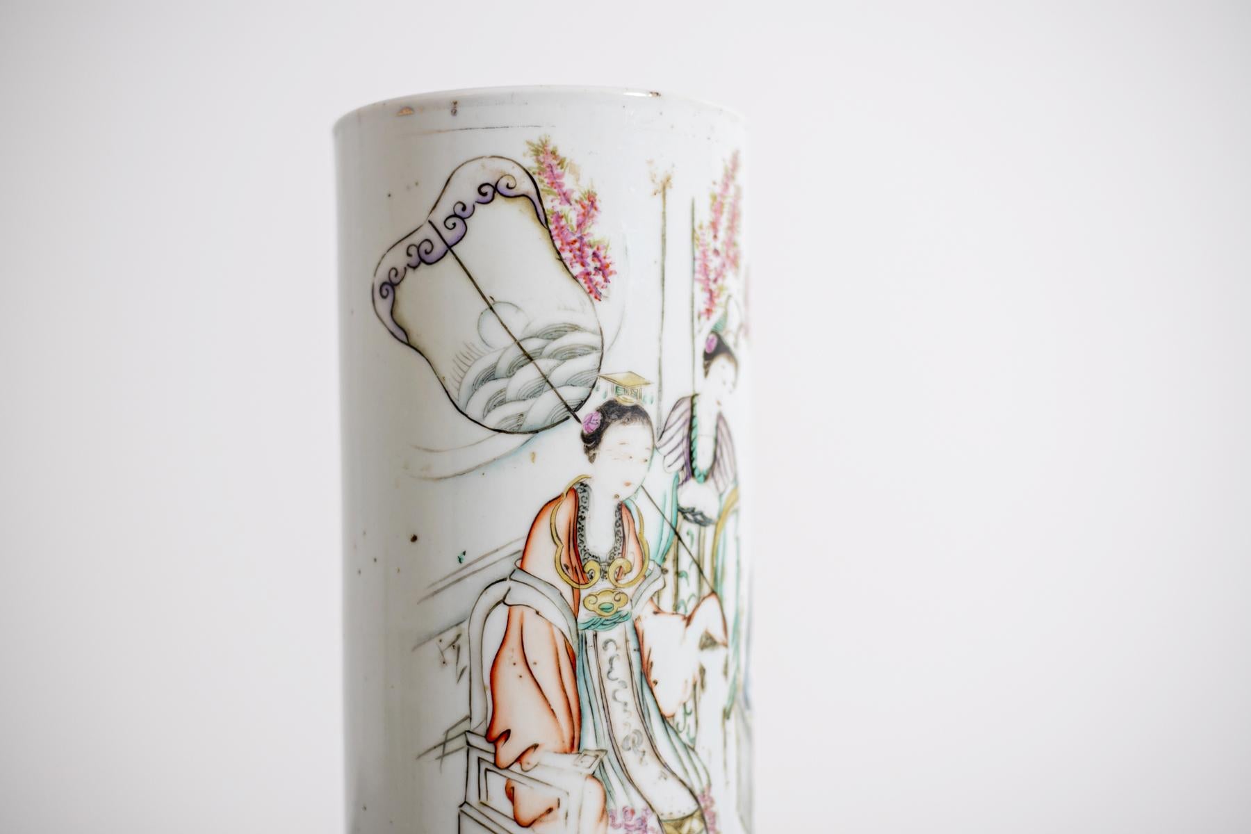 Chinese Export Chinese Porcelain Vase China Attr. Qing Dynasty Guangxu