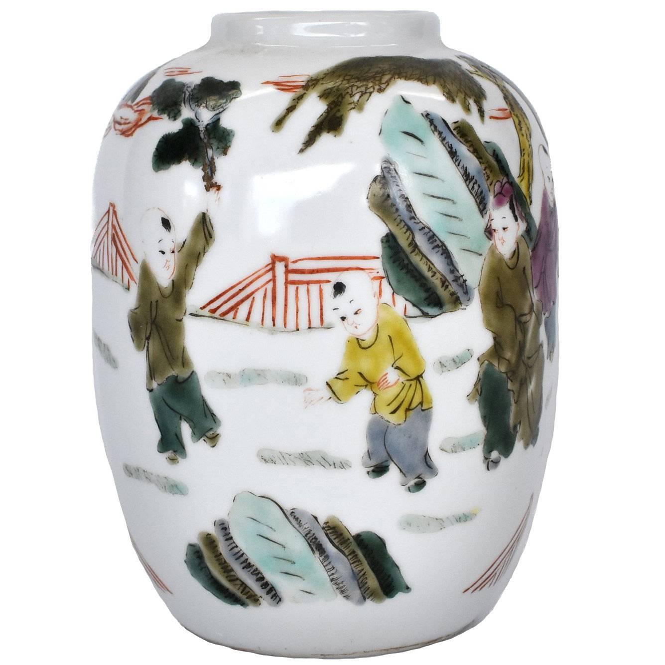 Chinese Porcelain Vase, Republic Era, with Maker's Mark