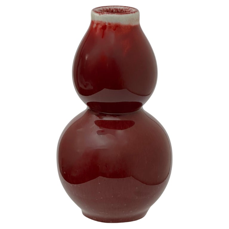 Sang De Boeuf Double Gourd Porcelain Vase Sang De Boeuf Double Gourd Porcelain Vase