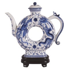 Vintage Chinese Porcelain Wine Pot