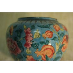 Chinese Pot XIXth Enamelled Metal