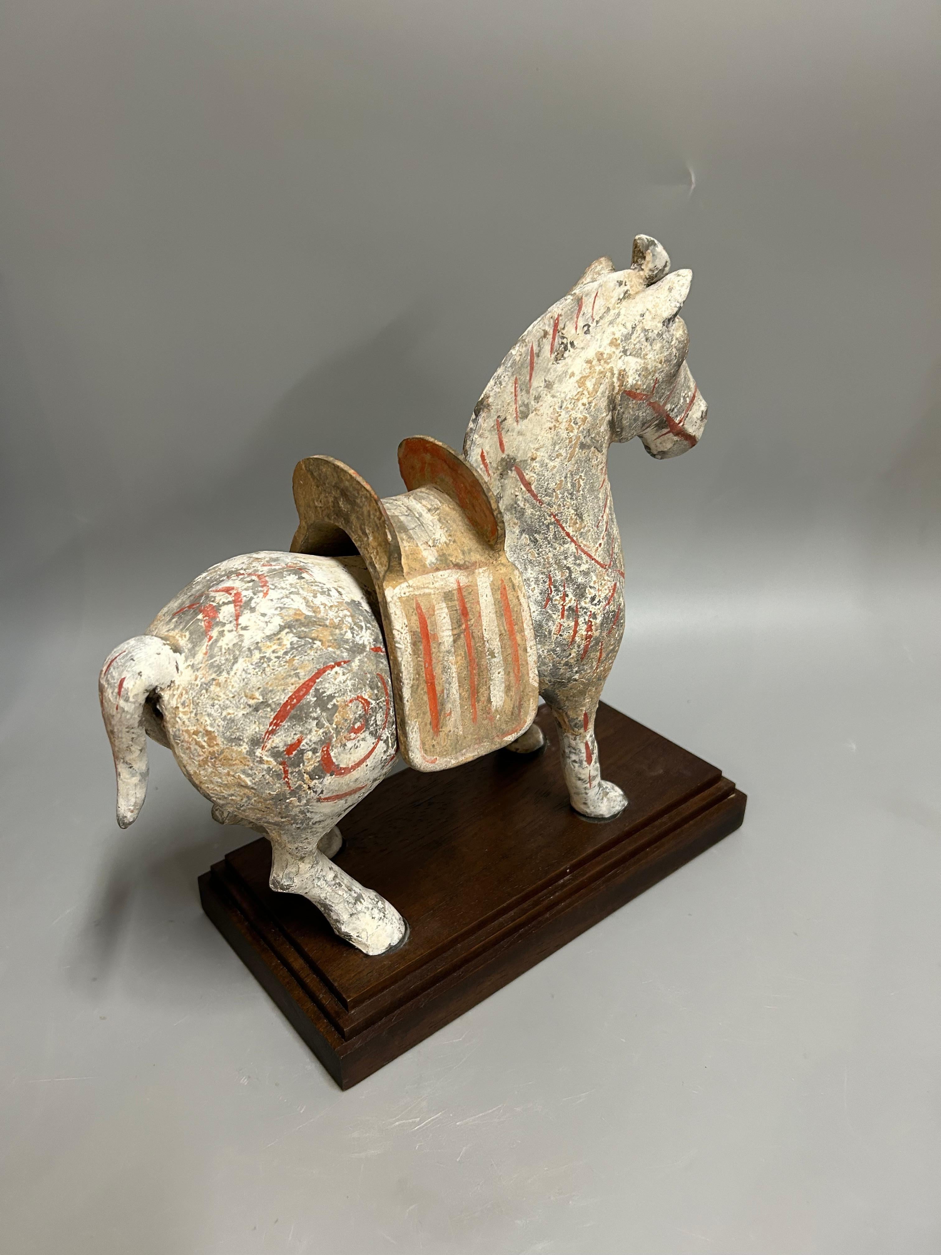 18th Century and Earlier Chinese pottery horse, Han Dynasty (Age Confirmed by Oxford University TL Test) For Sale
