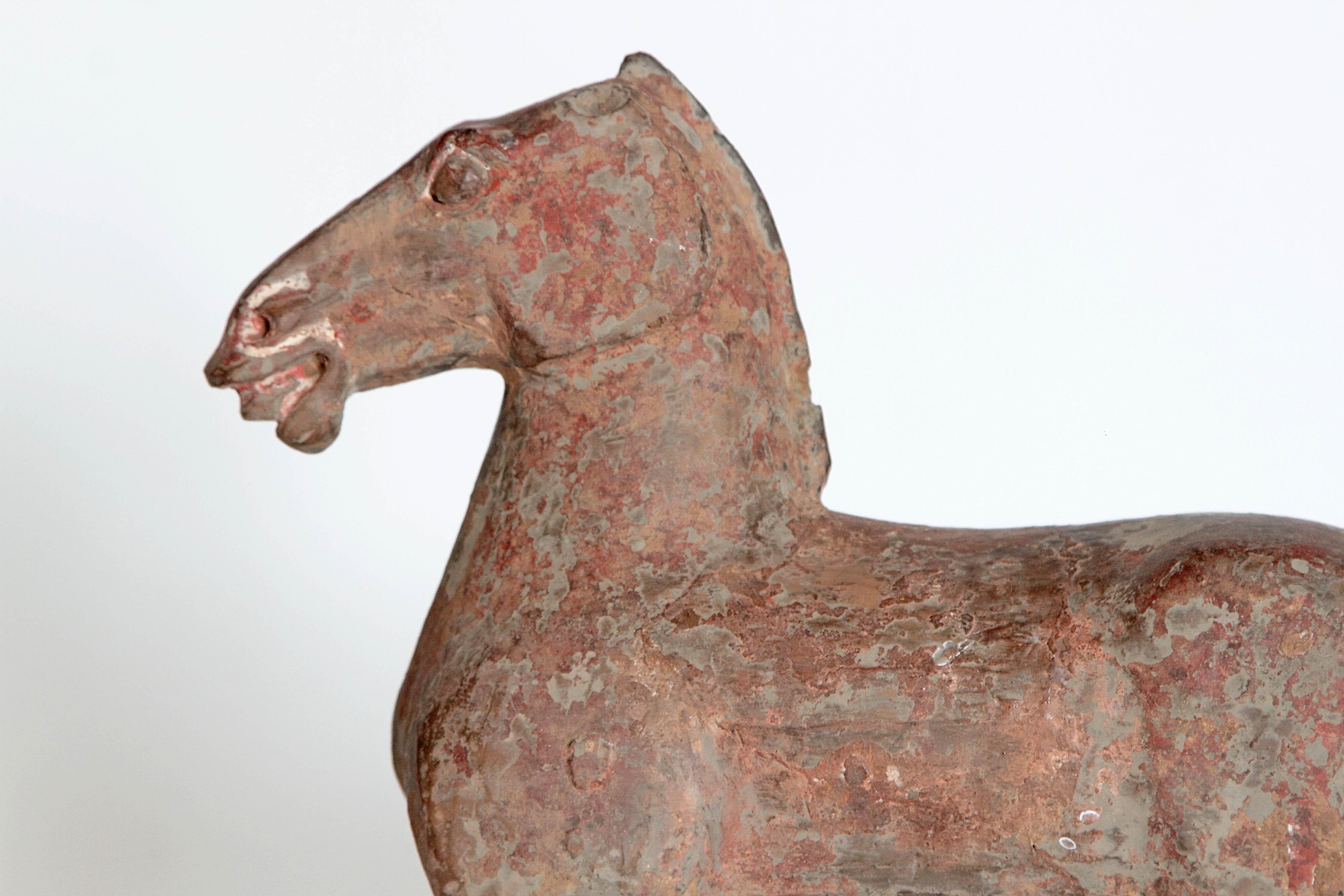 Chinese Pottery Horse Torso, Han Dynasty 2