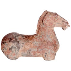 Chinese Pottery Horse Torso, Han Dynasty