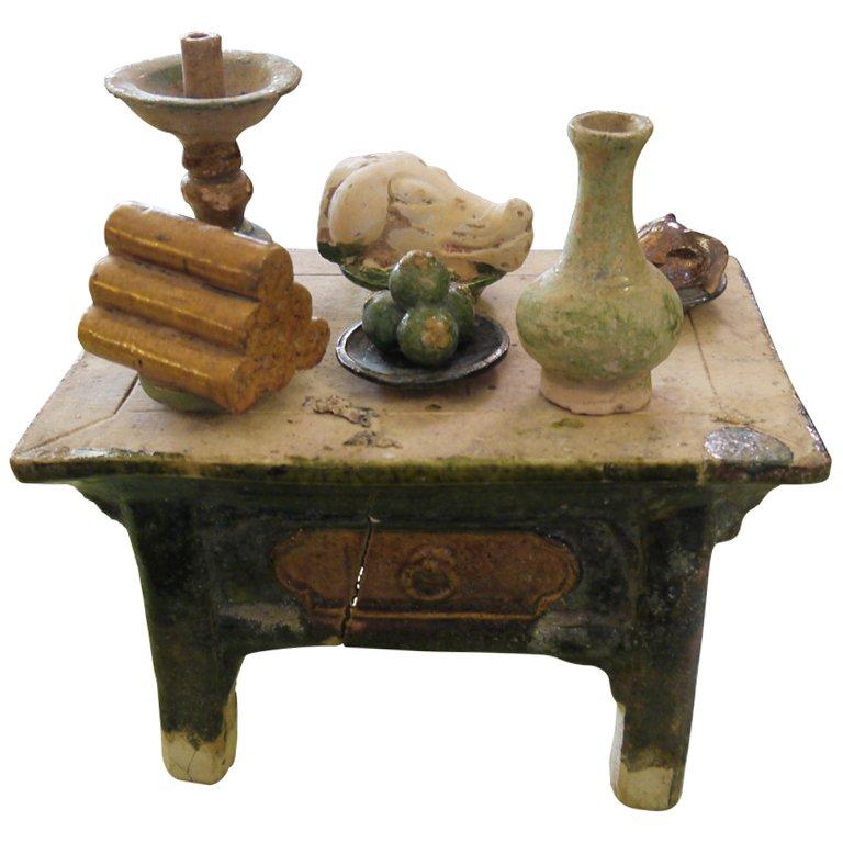 Chinese Pottery Table For Sale