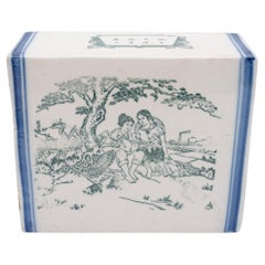 Chinese Printed Blue and White Headrest