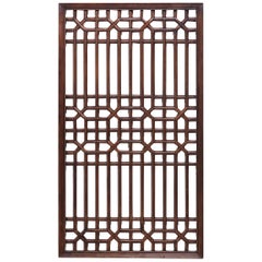 Antique Chinese Prosperity Lattice Panel, circa 1800