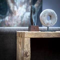 Disco chino de piedra de la prosperidad, c. 1900