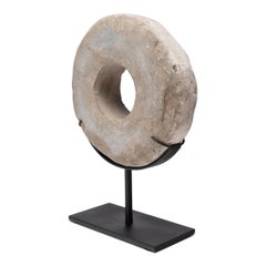 Chinese Prosperity Stone Disc, c. 1900