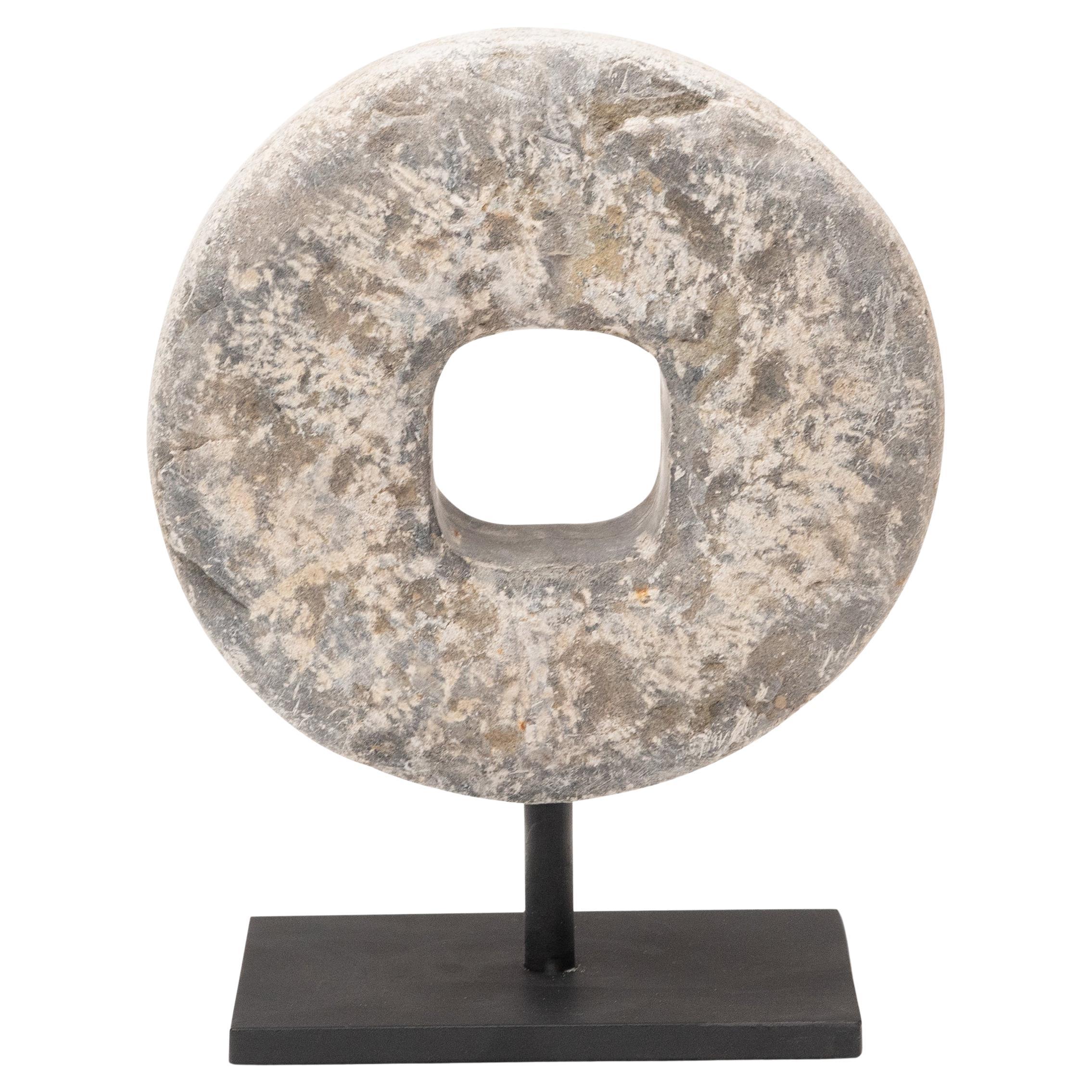 Chinese Prosperity Stone Disc, c. 1900